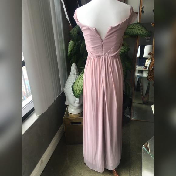 ASOS Wedding Ruched Bardot Maxi Bridesmaid Dress - Picture 3 of 8